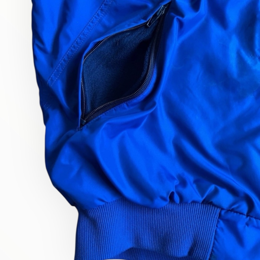 VTG 1980s Patagonia XL Nylon Fleece Lined Bomber Jacket Blue Made in USA READ - Picture 6 of 16